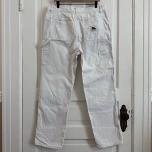 Aimé Leon Dore Stadium Carpenter Chinos Straight Leg Pants Cotton White Size 35